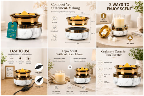 Luxe Marble Glow Wax Warmer