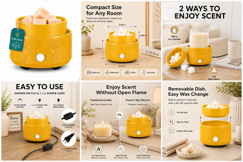 Golden Sun Glow Wax Warmer