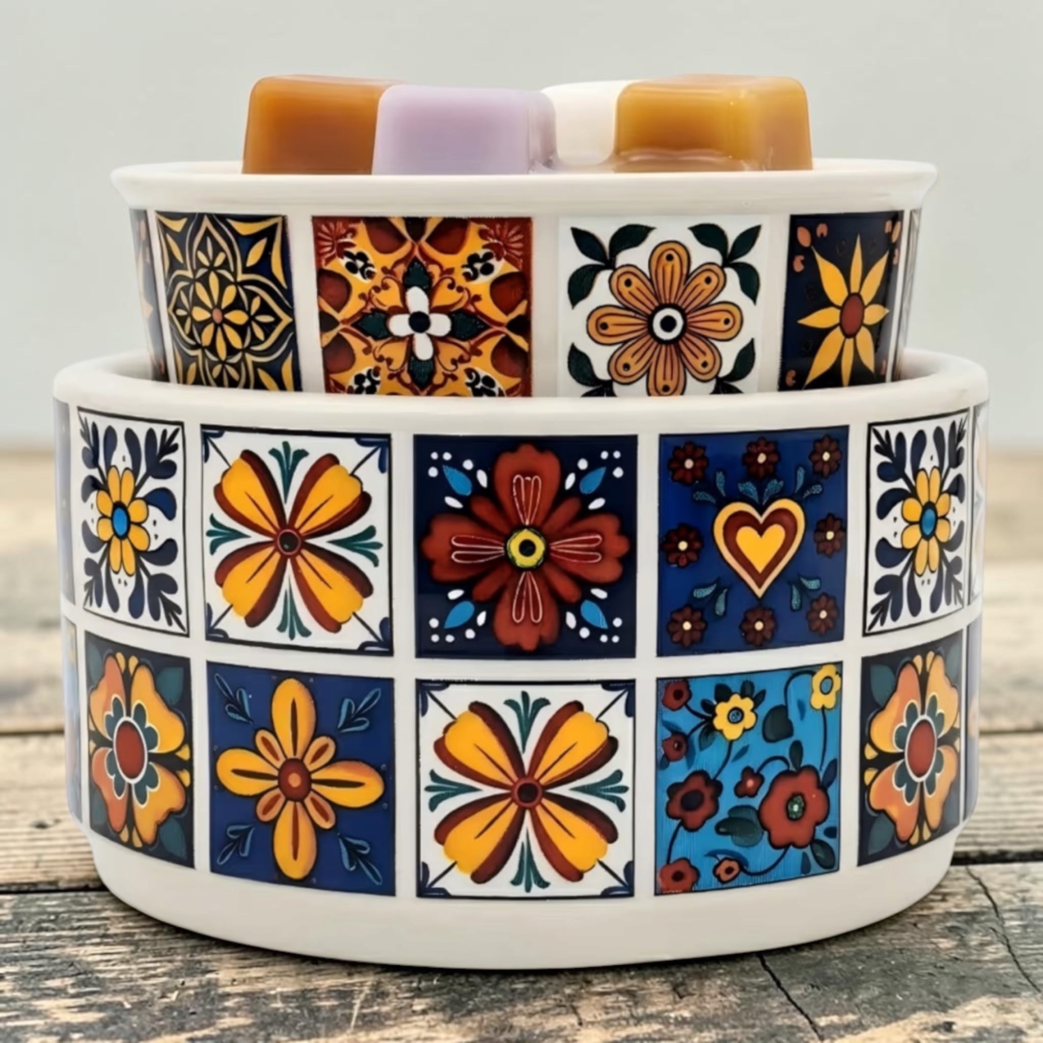 Vintage Blossom Ceramic Electric Wax Warmer